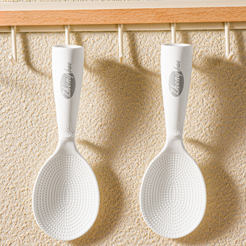 Zackoo piekārta, nepiedegoša rīsu karote, stāvoša plastmasas rīsu vārīšanas lāpsta Plīts Lāpstiņa Galda piederumi Virtuves gatavošanas piederumi