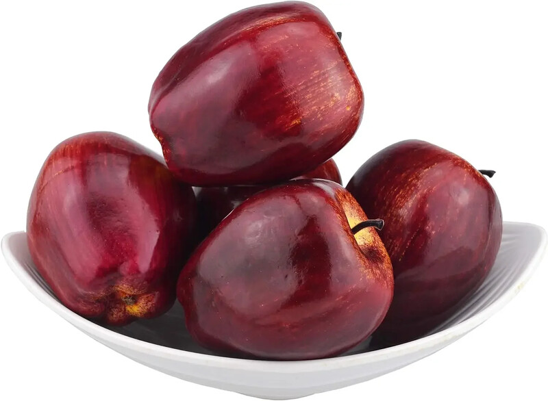 Mesterséges, élethű almagyümölcs otthoni dekorációhoz, műanyag piros finom alma, konyhai és esküvői fotózás, 8 db