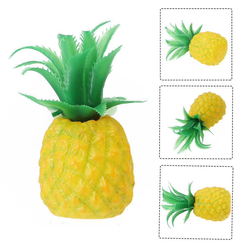 Mesterséges mini ananász szimulált gyümölcs foma ananas otthoni boltba boltba barkácsolt trópusi parti dekoráció kijelző kellékek