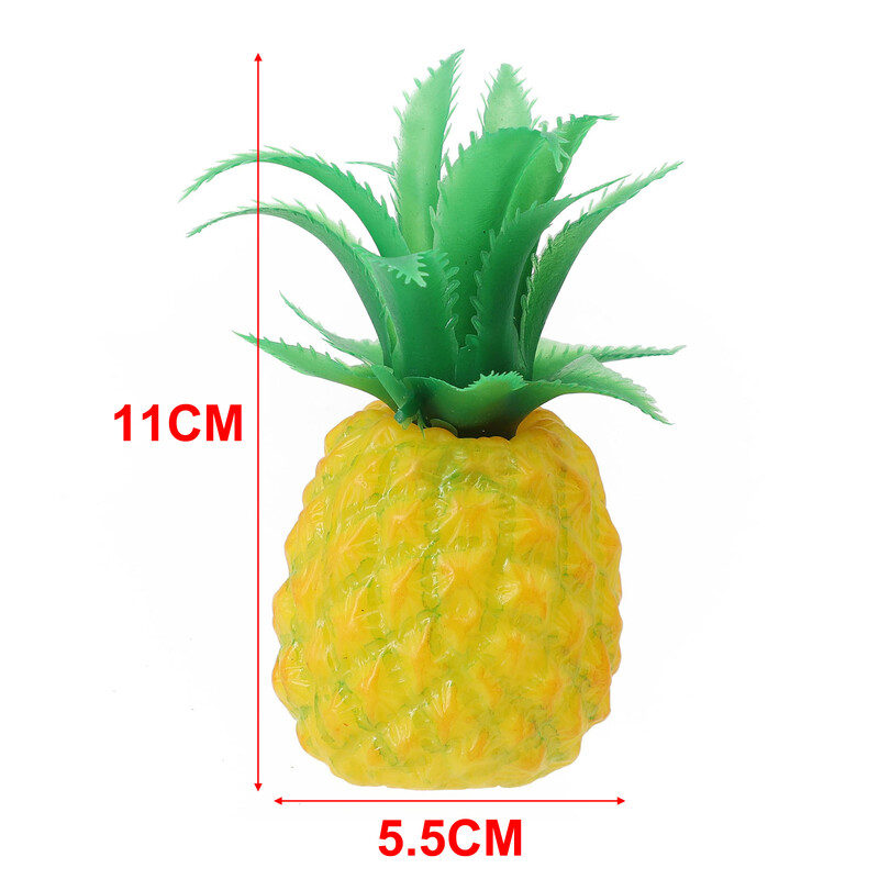 Mesterséges mini ananász szimulált gyümölcs foma ananas otthoni boltba boltba barkácsolt trópusi parti dekoráció kijelző kellékek
