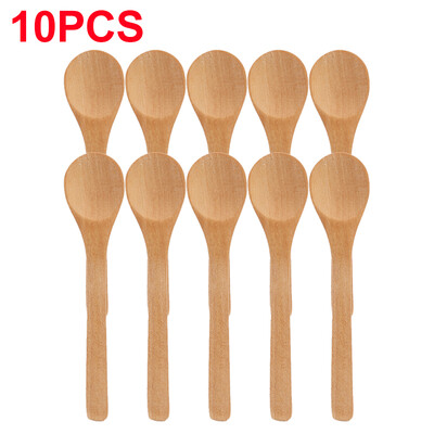 1/30db Fakanalak Hosszú nyelű Kávés Tej teáskanál Fűszerkanalak Fagylalt Mézes Kanalak Otthoni Konyhai Evőeszköz