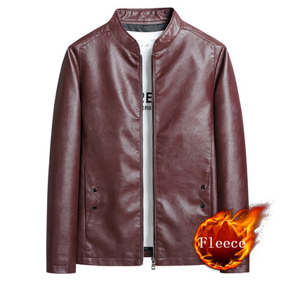 2024-es új, túlméretezett férfi állógallér, PU bőrkabát, motorkerékpár, nagyméretű műbőr kabát, üzleti alkalmi téli felsőruházat