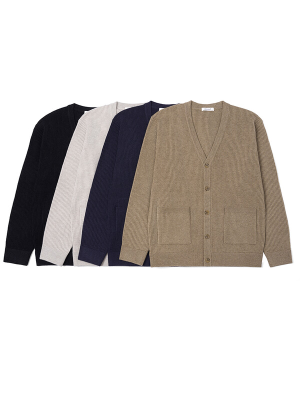 SIMWOOD 2024 Őszi Téli Új Normál Vintage Kardigán Férfi Meleg V-nyakú pulóver Kiváló minőségű kötöttáru