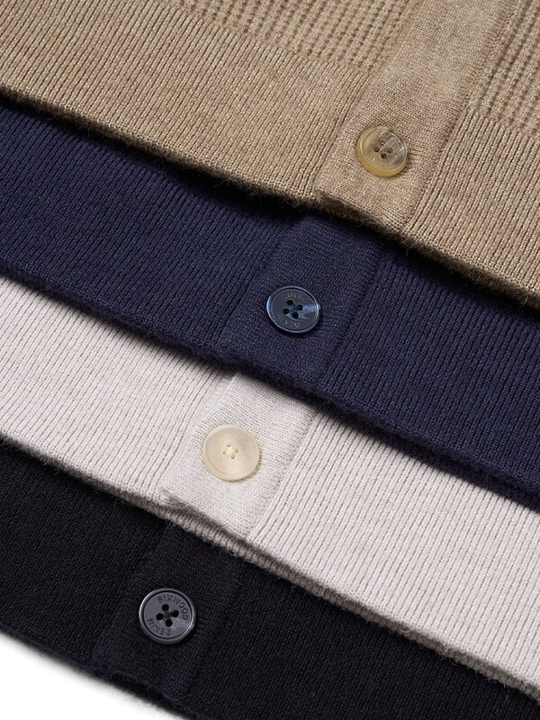 SIMWOOD 2024 Őszi Téli Új Normál Vintage Kardigán Férfi Meleg V-nyakú pulóver Kiváló minőségű kötöttáru