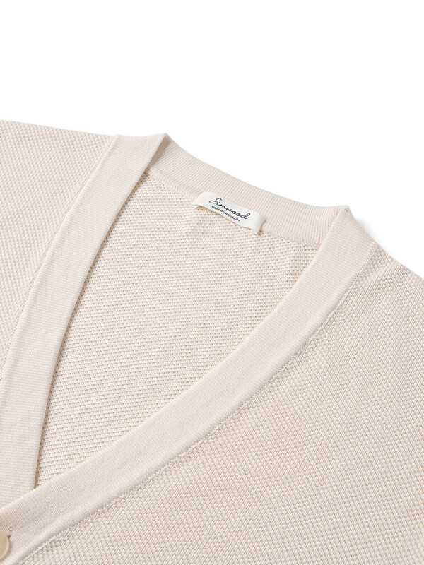 SIMWOOD 2024 őszi új, normál szabású, 12-es kardigán férfi alkalmi kötöttáru pulóver