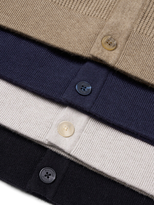 SIMWOOD 2024 őszi, téli új, normál szabású férfi kardigán, meleg, egyszerű pulóver, vintage kötöttáru