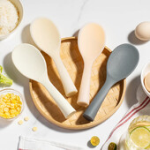 4 db szilikon rizskanál rizsfőző tálaló kanalak tapadásmentes spatula háztartási magas hőmérsékletű élelmiszerlapát konyhai edények