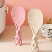 2 gab. Trušu rīsu karote, jauka multfilma, stāvoša, nepiedegoša rīsu servēšanas karote, mājsaimniecības rīsu lāpsta, virtuves piederumi