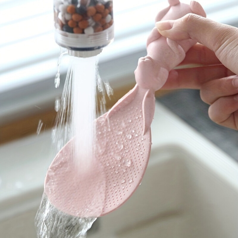 2 gab. Trušu rīsu karote, jauka multfilma, stāvoša, nepiedegoša rīsu servēšanas karote, mājsaimniecības rīsu lāpsta, virtuves piederumi