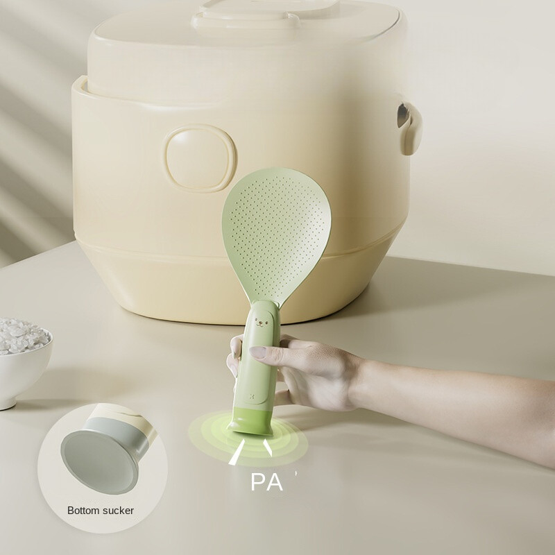 Piesūceknis Virtuve Lācis rīsu karote var stāvēt vertikāli Nepiedegoša rīsu plīts Augstas temperatūras izturība Stāv mājās