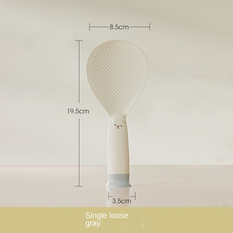 Piesūceknis Virtuve Lācis rīsu karote var stāvēt vertikāli Nepiedegoša rīsu plīts Augstas temperatūras izturība Stāv mājās