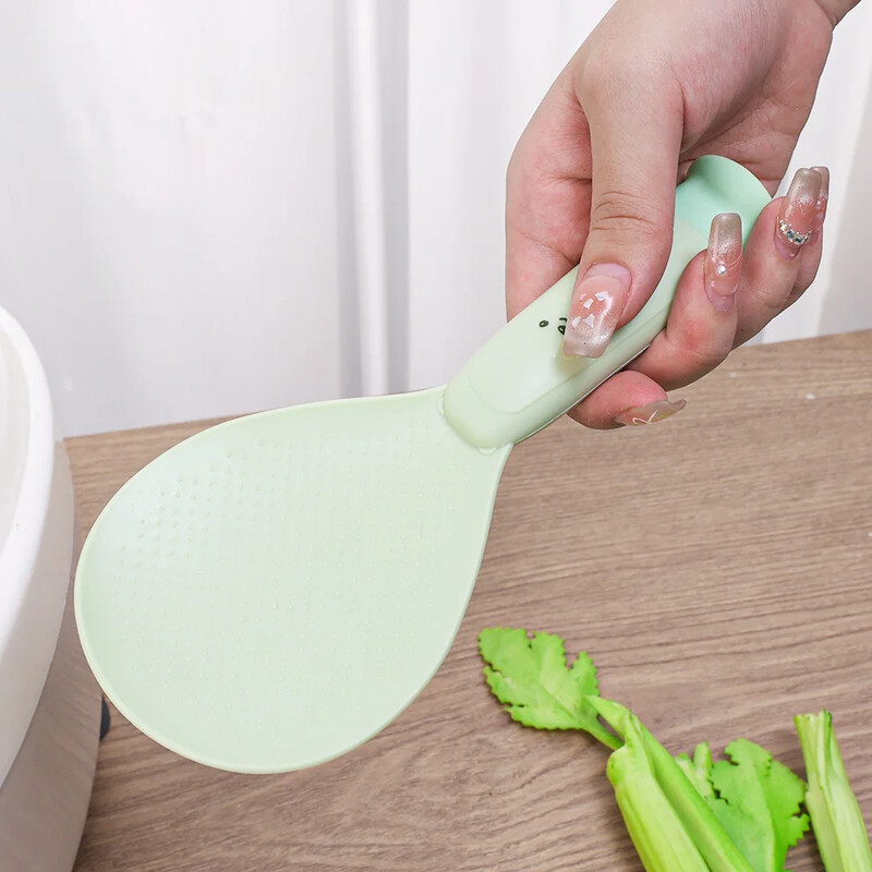 Új rizskanál tapadásmentes tapadásmentes tapadókorongos konzervdoboz, hosszú nyelű rizslapát Hőálló konyhai étkészlet