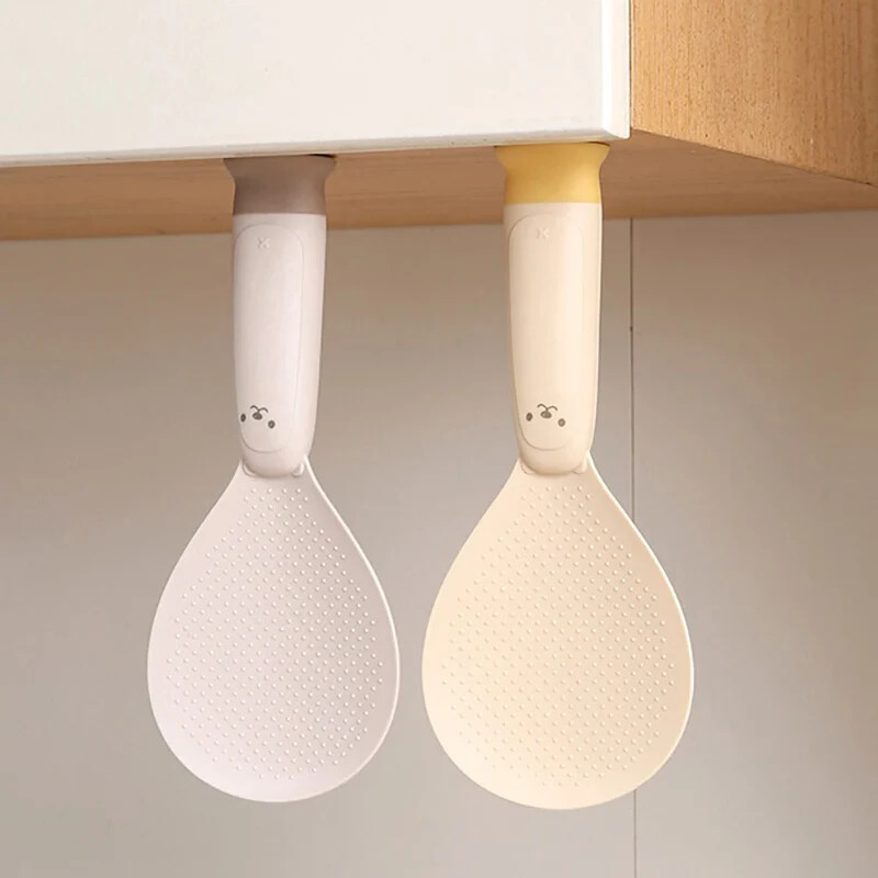 Új rizskanál tapadásmentes tapadásmentes tapadókorongos konzervdoboz, hosszú nyelű rizslapát Hőálló konyhai étkészlet