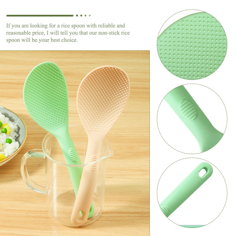 Silikoninis ryžių šaukštas, skirtas namų nešiojamam kaušelio ėmimo įrankiui Daugiafunkcis virtuvės reikmenys