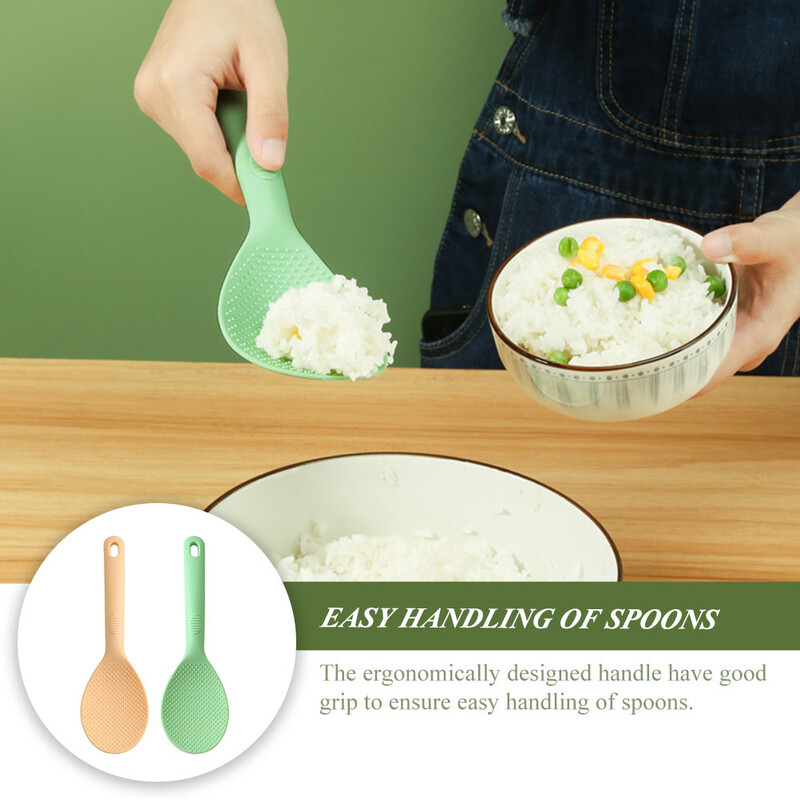 Silikoninis ryžių šaukštas, skirtas namų nešiojamam kaušelio ėmimo įrankiui Daugiafunkcis virtuvės reikmenys
