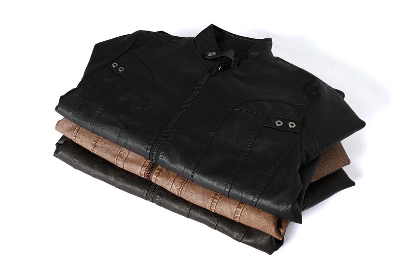 Kiváló minőségű Classic Plus Velvet férfi bőrdzsekik motoros kabát őszi téli polár műbőr dzseki férfi 4XL 5XL