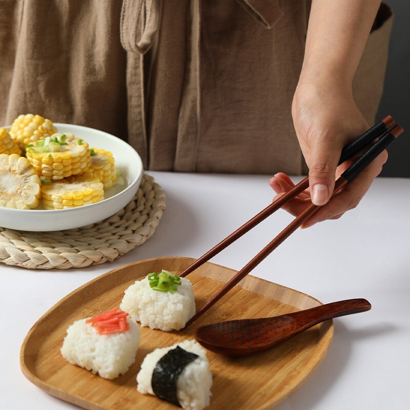 6db Fakanál Nanmu Old Lakkos étkészlet Kreatív Háztartás Kicsi