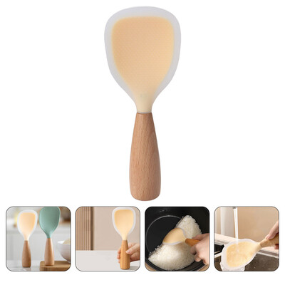 Főzőkanál szilikon rizskanál konyhai kütyü szilikagél tapadásmentes lapátlapát