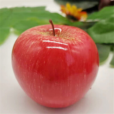 1db karácsonyi alma karácsonyi dekoráció szimuláció gyümölcs alma mesterséges piros alma otthoni konyha Navidad újévi dekoráció