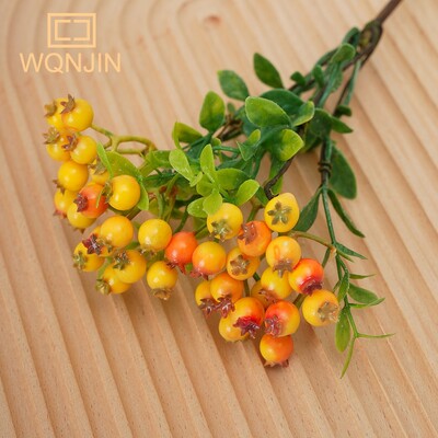 Művirág Gyümölcs Bogyók Hamis növények Dekoráció Karácsonyi Bogyók Hab Virágok Esküvő Otthon Asztaldísz