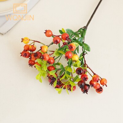 Művirág Gyümölcs Bogyók Hamis növények Dekoráció Karácsonyi Bogyók Hab Virágok Esküvő Otthon Asztaldísz