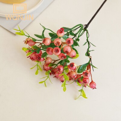 Művirág Gyümölcs Bogyók Hamis növények Dekoráció Karácsonyi Bogyók Hab Virágok Esküvő Otthon Asztaldísz