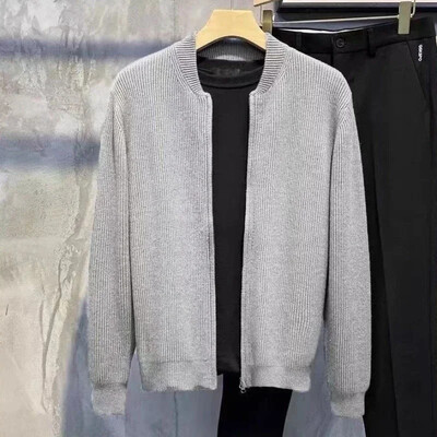 Kötött pulóver Férfi Kardigán Kabát Ikon Gomb Férfi Ruha Kabát V nyakú Fekete zsebekkel Legkeresettebb termékek 2024 Jumperek X