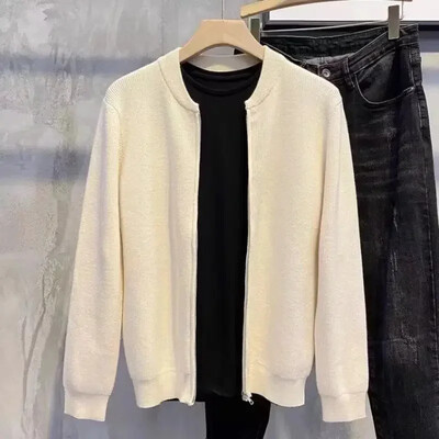 Kötött pulóver Férfi Kardigán Kabát Ikon Gomb Férfi Ruha Kabát V nyakú Fekete zsebekkel Legkeresettebb termékek 2024 Jumperek X