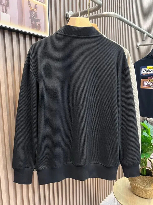 Kötött pulóver Férfi Kardigán Kabát Ikon Gomb Férfi Ruha Kabát V nyakú Fekete zsebekkel Legkeresettebb termékek 2024 Jumperek X