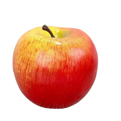 Mesterséges gyümölcsök szimulációja almák műanyag dekoratív gyümölcsök hamis gyümölcsök zöld piros alma konyhai parti lakberendezési fotó kellékek