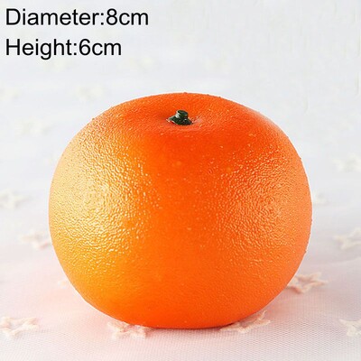 Dekoratyvinis putplastis netikras vaisius obuolys citrinas persikas apelsinas plastikinis dirbtinis vaisius namų dekoravimui.