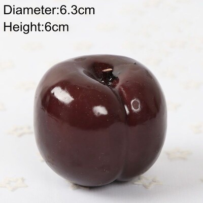 Dekoratyvinis putplastis netikras vaisius obuolys citrinas persikas apelsinas plastikinis dirbtinis vaisius namų dekoravimui.