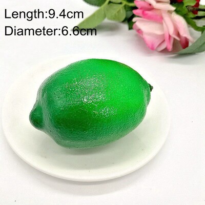 Dekoratyvinis putplastis netikras vaisius obuolys citrinas persikas apelsinas plastikinis dirbtinis vaisius namų dekoravimui.