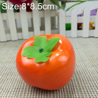 Dekoratyvinis putplastis netikras vaisius obuolys citrinas persikas apelsinas plastikinis dirbtinis vaisius namų dekoravimui.