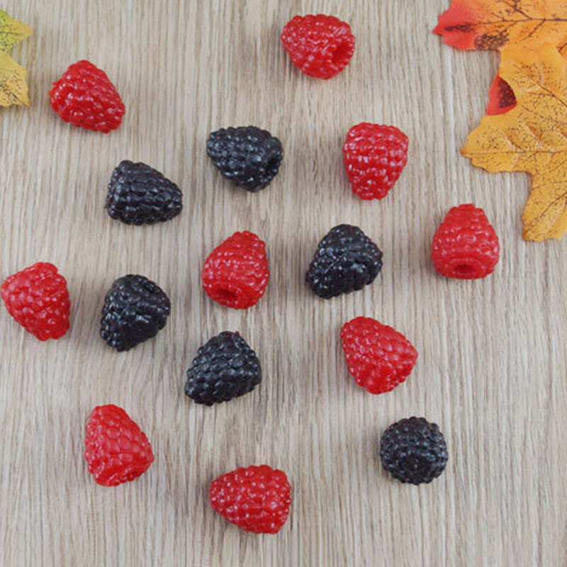 10db Szimuláció Málna Műgyümölcs Hamis Otthoni Kijelző Dekoráció Korai oktatás Fényképezés Kellékek Dekoráció