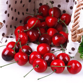 30Pcs Simulation Cherry Fake Cherry Ornament Craft Model τεχνητών φρούτων Food Photography Props Διακόσμηση σπιτιού Διακόσμηση σπιτιού