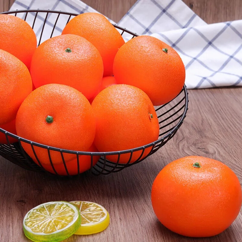 Mesterséges narancsok modell hamis gyümölcs-zöldség modell lakberendezési szimuláció díszfotózás kellékek