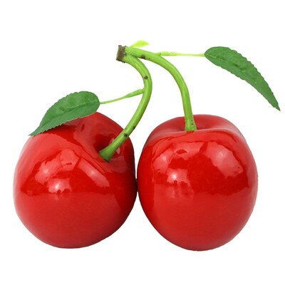 Jauns mākslīgo sarkano ķiršu simulācijas augļu modelis mākslīgās pārtikas mājas dekorēšana galddatora ornamentu ballīšu piederumi foto rekvizīti Amatniecība