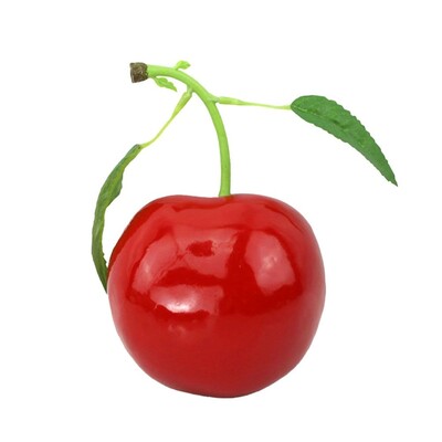 Jauns mākslīgo sarkano ķiršu simulācijas augļu modelis mākslīgās pārtikas mājas dekorēšana galddatora ornamentu ballīšu piederumi foto rekvizīti Amatniecība