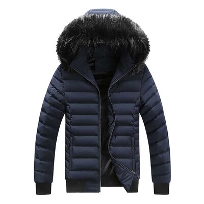 Parka Winter New Férfi Kiváló minőségű Push Vastag Gyűjtő hő Melegen tartó Szélálló kapucnis pamut dzsekik Levehető kalap Férfi