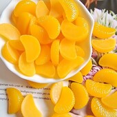 Lakásdekoráció Esküvői dekoráció Élethű dekoratív gyanta szimuláció hamis narancsszeletek műgyümölcs lakberendezés