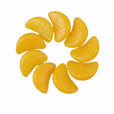 Lakásdekoráció Esküvői dekoráció Élethű dekoratív gyanta szimuláció hamis narancsszeletek műgyümölcs lakberendezés