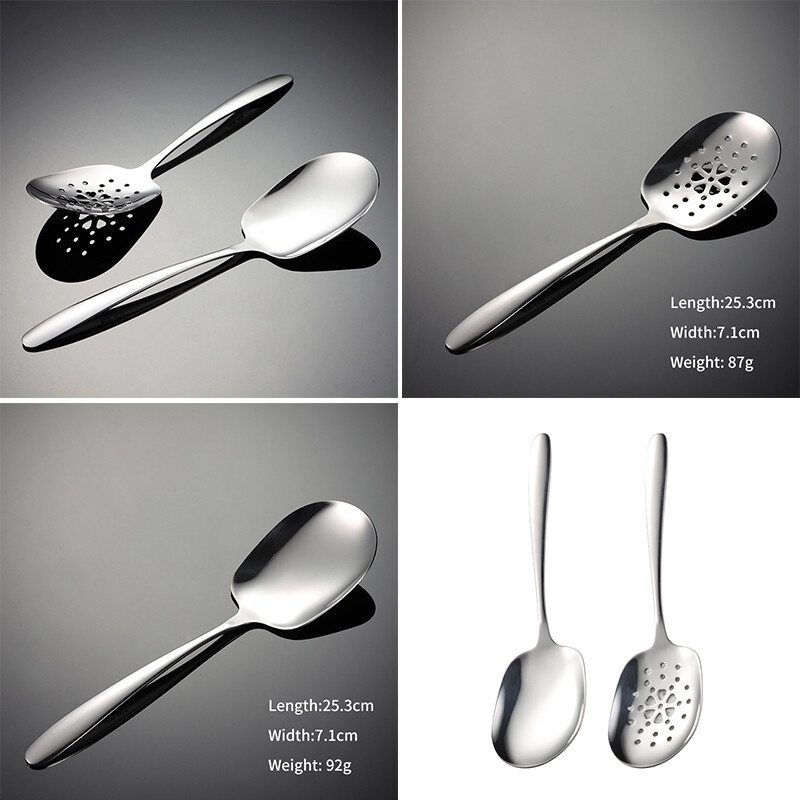 Nerūdijančio plieno didelis serviravimo šaukštas Namų vakarėliui banketui stalo reikmenys suaugusiems maitinimas švediškas stalas ryžiai mentele Vakarienės virtuvės reikmenys