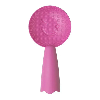 Nelipnus plastikinis ryžių šaukštelis mielas veidukas, ryžių mentelė, viryklė Ilga kepimo ryžių kaušelis virtuvės reikmenys stalo įrankiai