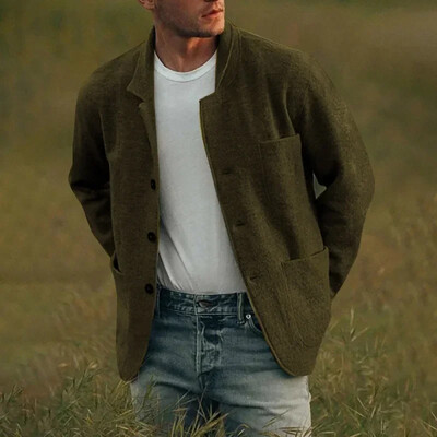 2024 Jachetă pentru bărbați Jachete solide Jachetă pentru bărbați Costum slim fit ocazional Jachetă de designer Moda Streetwear Îmbrăcăminte de exterior Îmbrăcăminte pentru bărbați