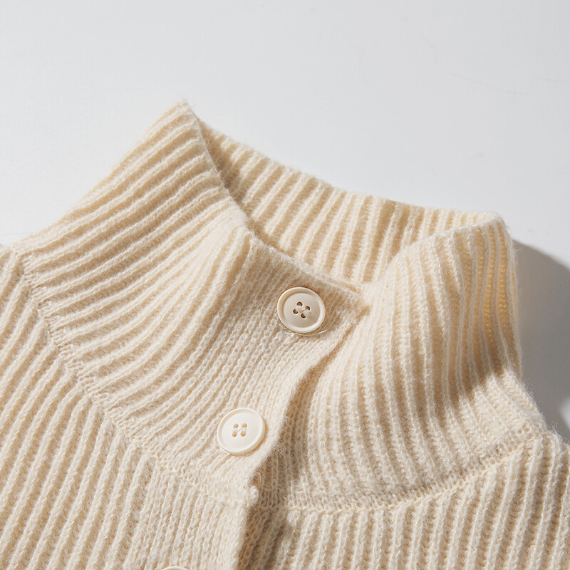 Pulóver Magas gallérral Lazy szél kardigán Férfi kötöttáru bő ugarkabát Trendi Fash Haladó érzés Ősz és tél Új stílus