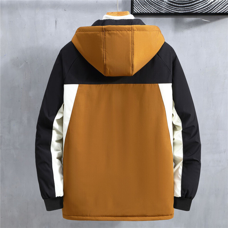 Zimske parke Muške debele jakne od flisa Kaputi Plus veličina 10XL 11XL Modne ležerne patchwork parke Muške velike veličine 11XL Gornja odjeća