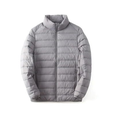 Svestrani lagani pamučni kaput sa samostojećim ovratnikom za muškarce tople jednobojne jednostavne modne ležerne jakne jesen/zima