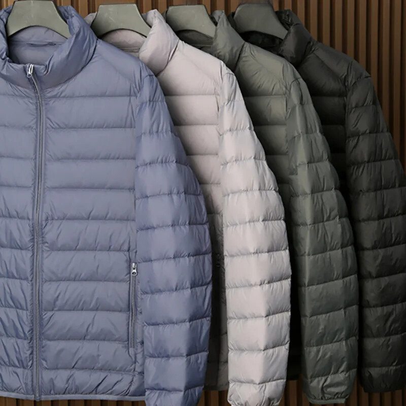 Svestrani lagani pamučni kaput sa samostojećim ovratnikom za muškarce tople jednobojne jednostavne modne ležerne jakne jesen/zima