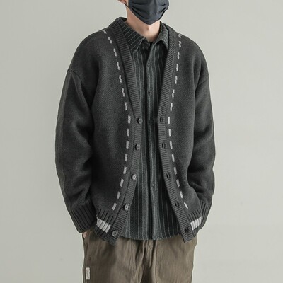 Vīriešu jaka Rudens Vispārīgi šiki, ar garām piedurknēm korejiešu stila Harajuku brīvi Populāra temperamenta vīriešu džemperi Ikdienas jaunums